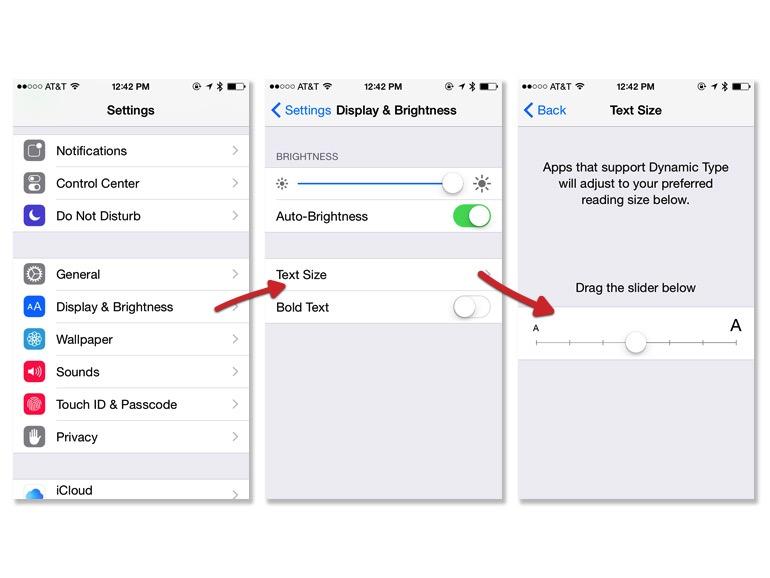 how to change font on iphone