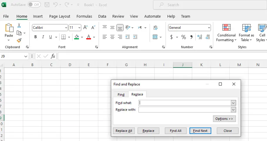 Remove apostrophe in excel by find and replace